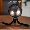Portable Clip-On USB Rechargeable Mini Fan