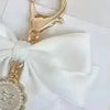 Elegant Pearl Bow Keychains for Bags and Accessories