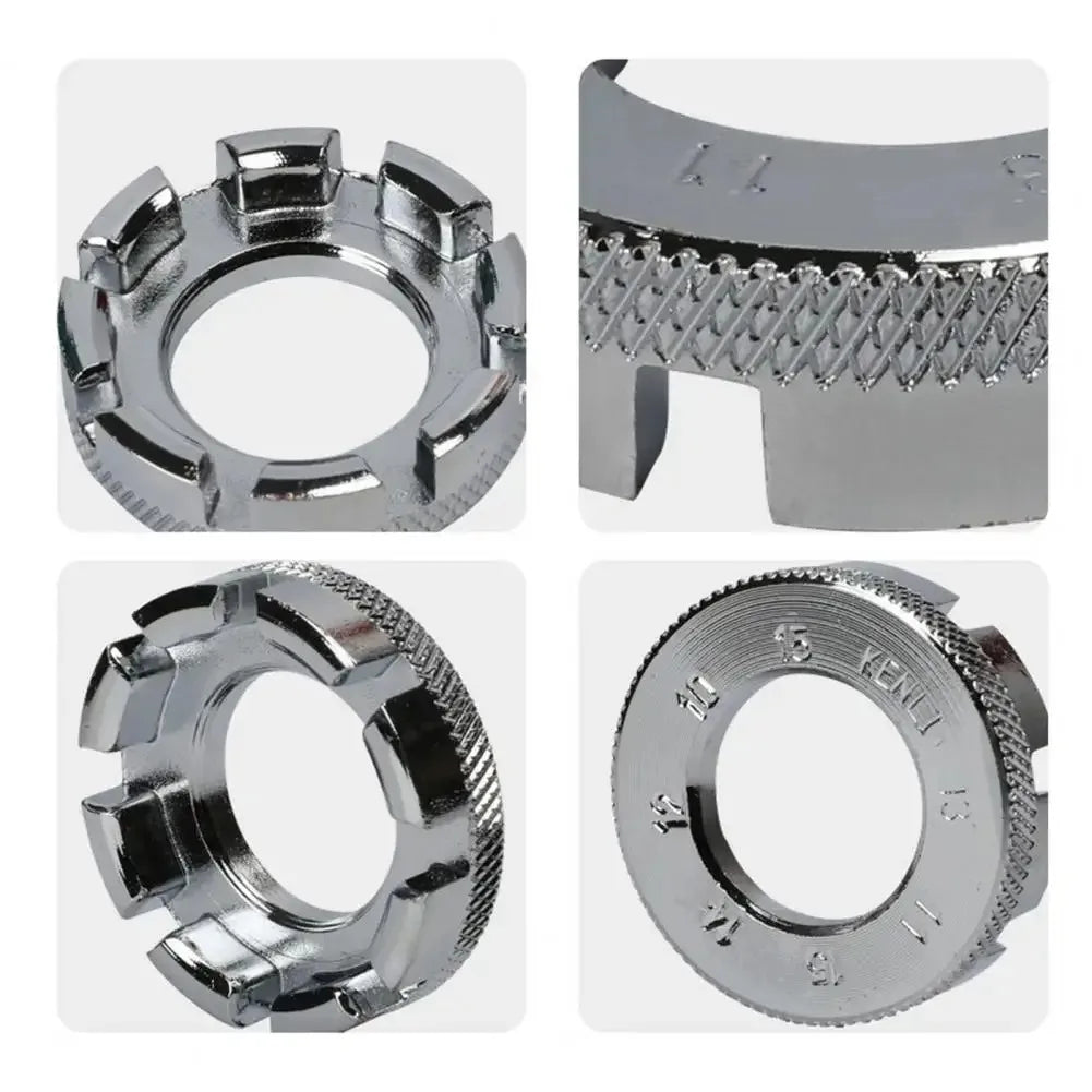 Durable Steel Bike Spoke Wrench with 8 Openings