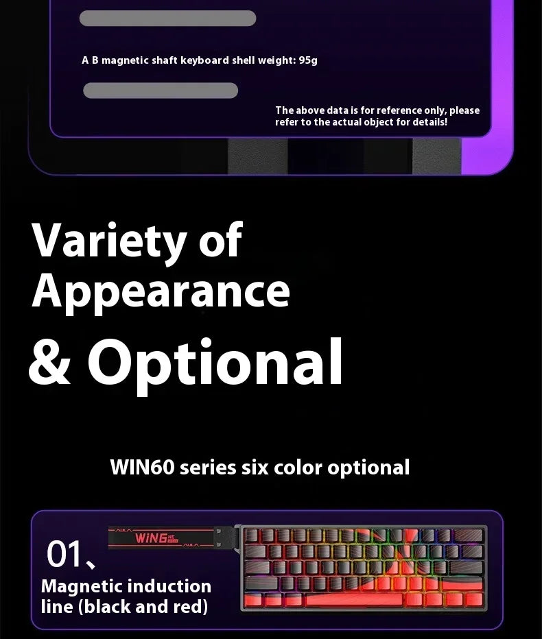 Aula Win60/Win68 Magnetic Switch Gaming Keyboard with 8K Polling