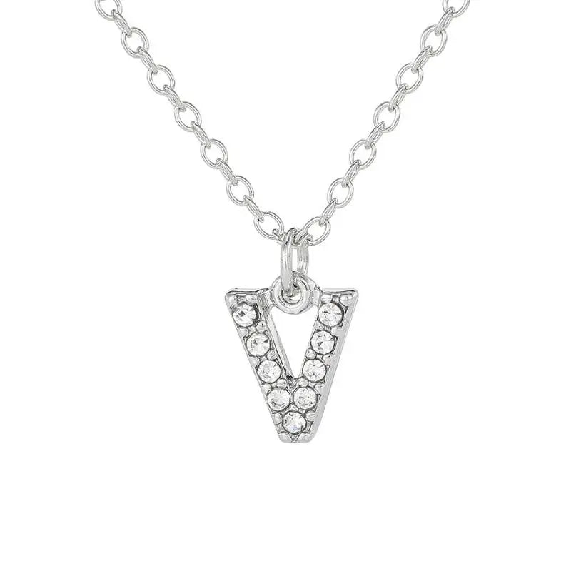 Initial Letter Pendant Necklace