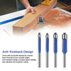Flush Trim Router Bits with Dual Bearings – Set of 4 Sizes
