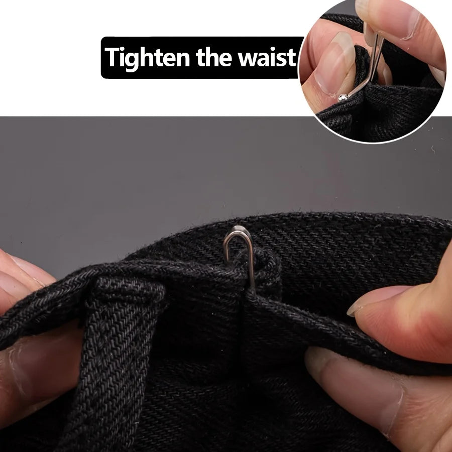 Invisible Waist Metal Clip Set - Adjustable U-Shaped Pant and Shirt Fasteners