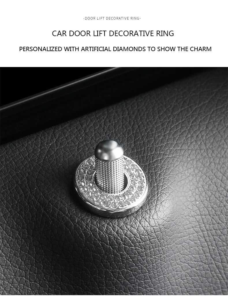 Crystal Car Door Lock Pin Covers for Mercedes-Benz