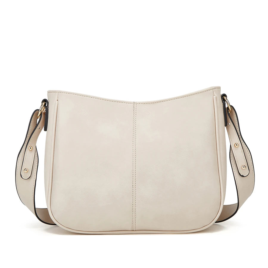 Moon Curve PU Leather Crossbody Bag