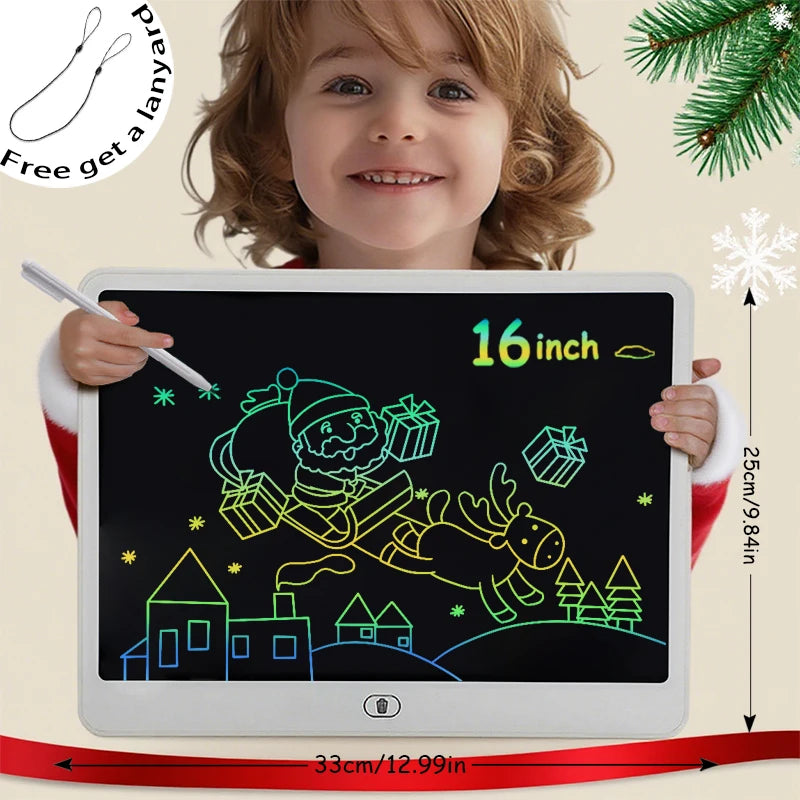 16-Inch Color LCD Writing Tablet with Erasable Screen