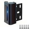 A heavy duty aluminum door lock with a mounting plate and several screws.