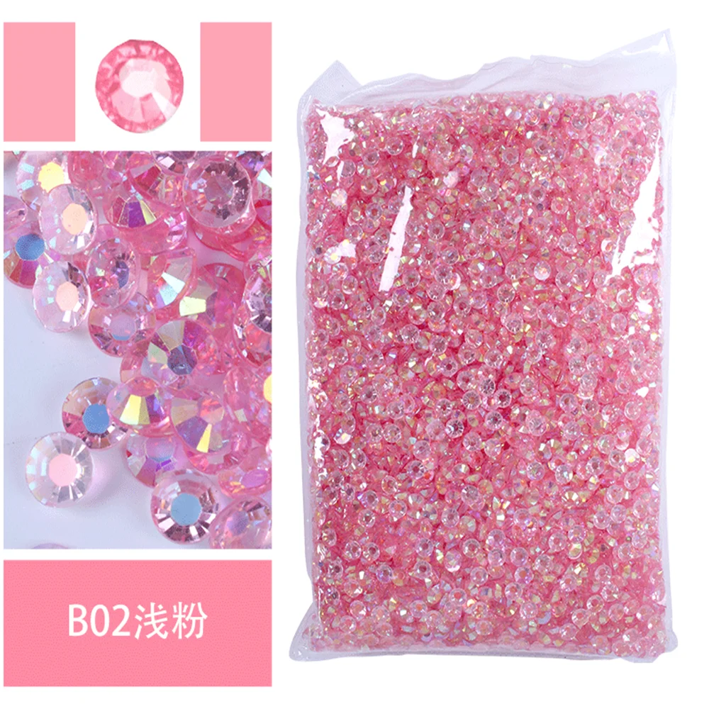 Jelly AB Flatback Resin Rhinestones (2-6mm)