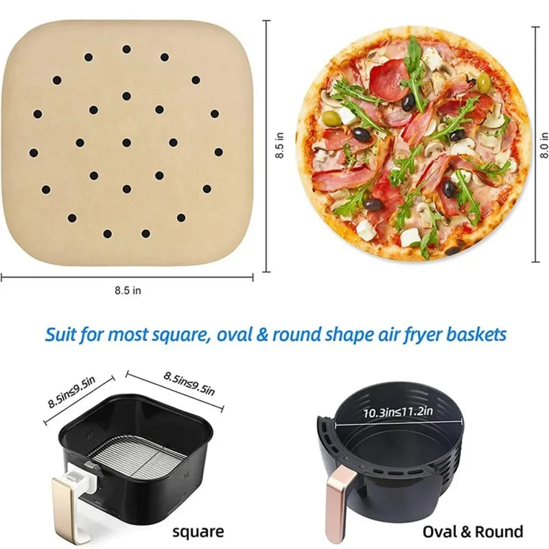 Perforated Parchment Paper Liners for Air Fryer