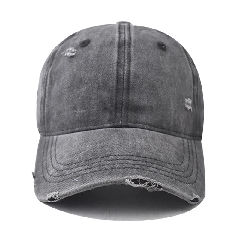 Casquette de baseball en coton lavé vintage