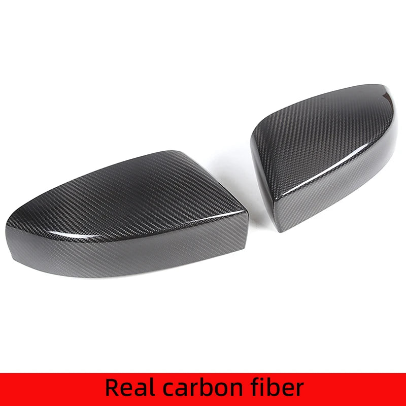 Black carbon fiber side mirror covers for Maserati Ghibli/Quattroporte cars