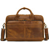 Vintage Genuine Leather Executive Laptop Briefcase