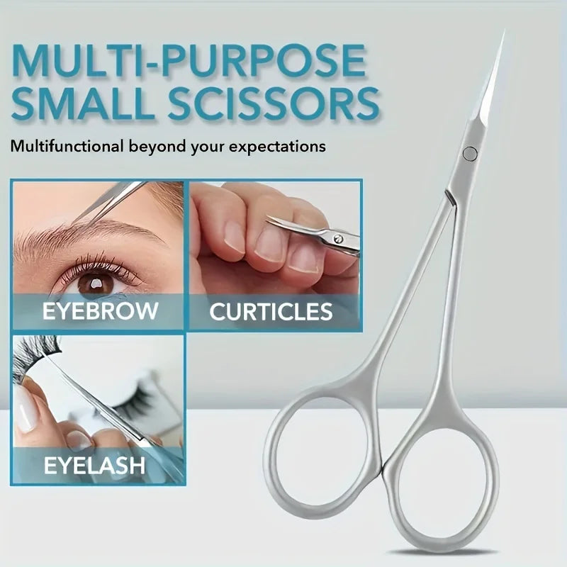 Precision Stainless Steel Cuticle Scissors with Curved Blade