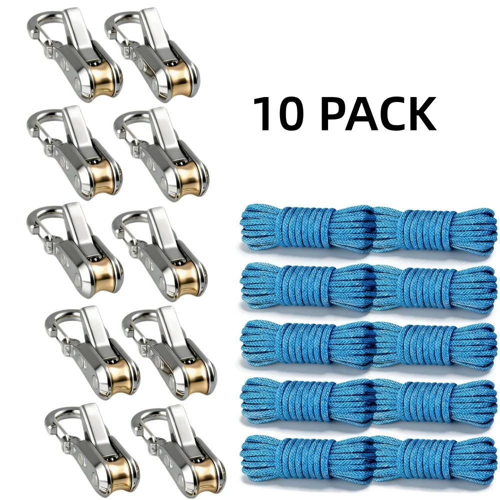 Retractable Rope Tie-Down with Quick-Lock Cam Buckle