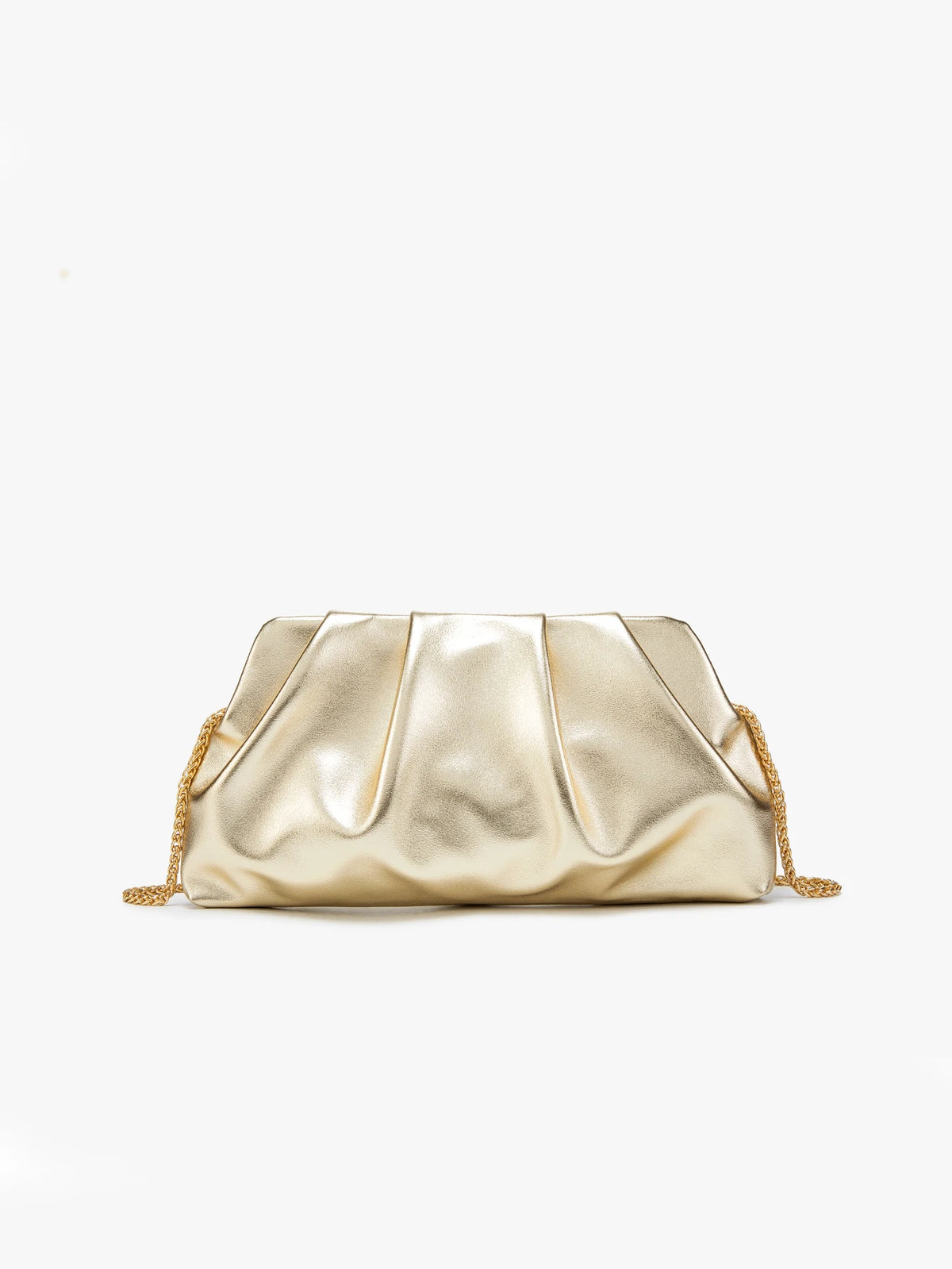 Elegant Chain Shoulder Bag with Crystal Accents