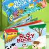 Montessori Busy Book for Toddlers – Reusable Sticker & Velcro Learning Activities