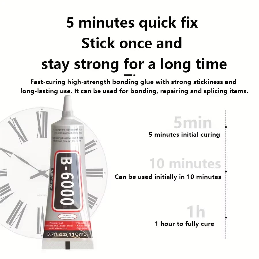 B6000 Multi-Purpose Clear Adhesive with Precision Applicator