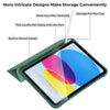 Slim PU Leather Smart Case for iPad 11th Gen (2025) & 10th Gen (2022) with Pencil Holder