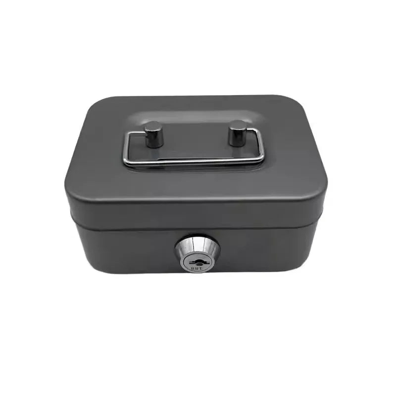 Compact Metal Key-Lock Money Box