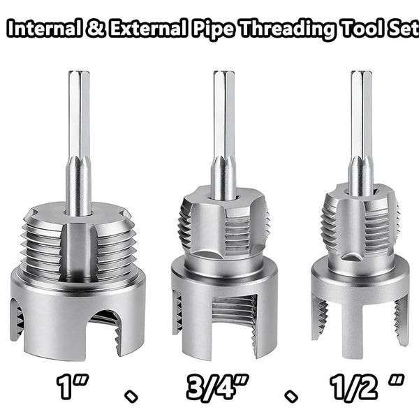 Internal & External Pipe Threading Tool Set for PVC Pipes