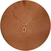 A-Z Initial Pendant Necklace in 18K Gold Plated Stainless Steel