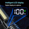 Rechargeable LED Flashlight with LCD Display and Zoom