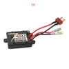 ESC receiver kit for a high-speed 1/16 4WD RC car, featuring a red connector and battery terminals.