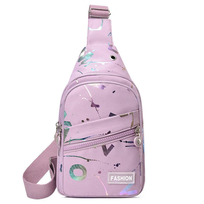 Kompakte Nylon-Crossbody-Tasche