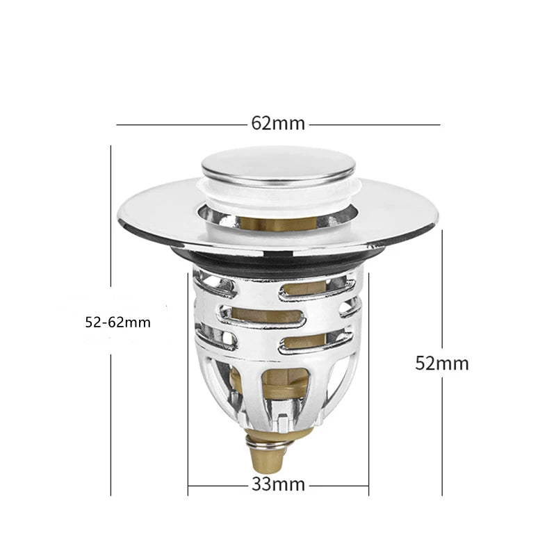 Universal Pop-Up Sink Drain Stopper