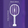 Rechargeable 2-in-1 Electric Fly Swatter & Mosquito Trap Lamp