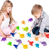 Soft Silicone Animal Building Blocks with Suction Cups