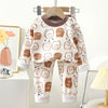 Kids' Cartoon Print Cotton Pajama Set – Long Sleeve Two-Piece Sleepwear