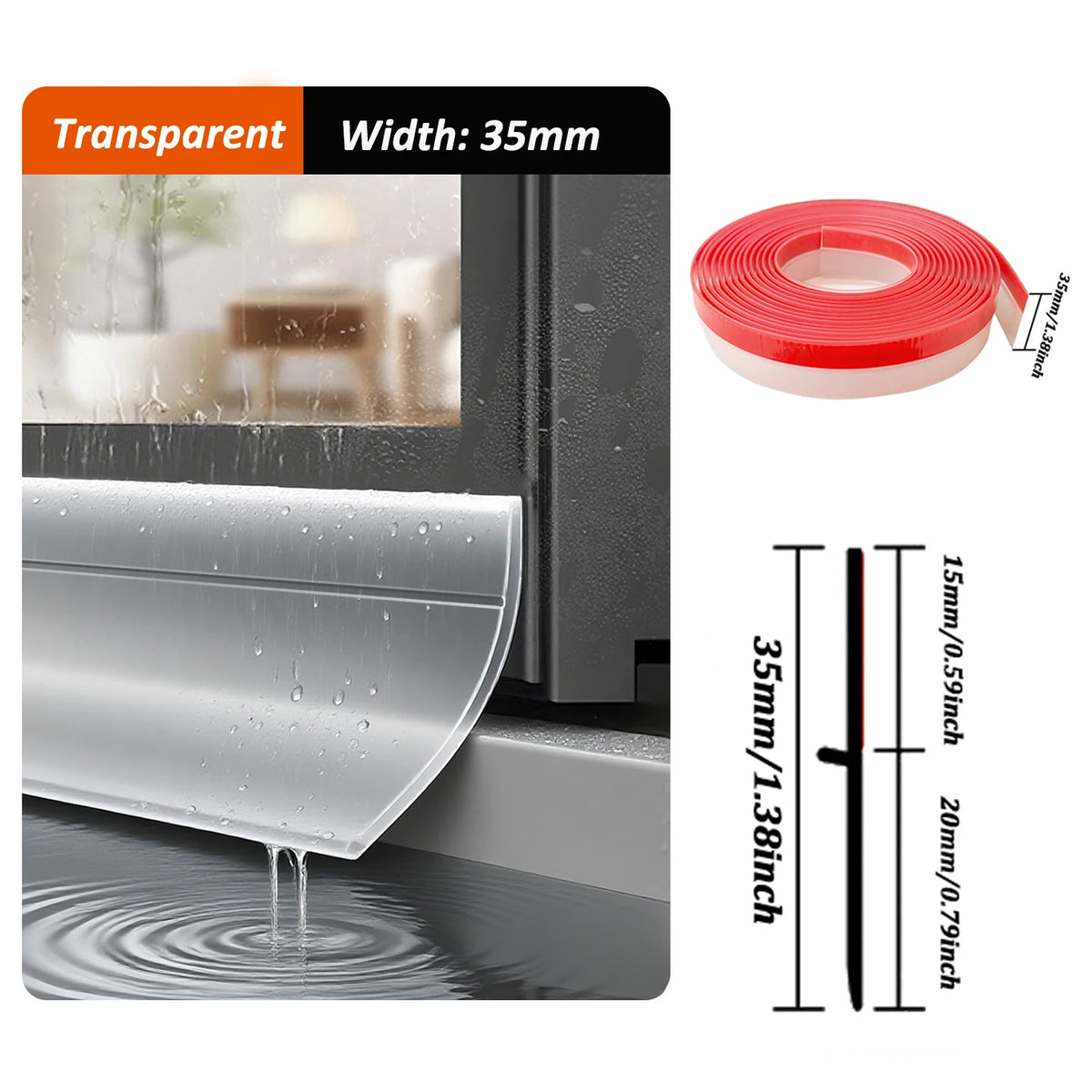 Transparent Waterproof Window Sill Sealing Strip