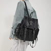 Gothic PU Leather Backpack with Rivet Accents