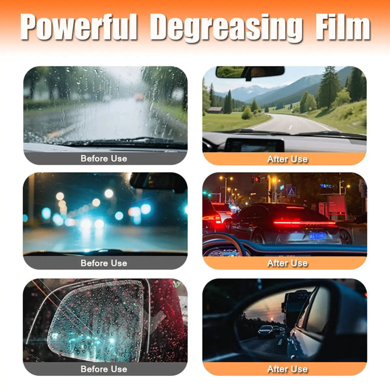 Roll-On Glass Oil Film Remover with Cleaning Pad