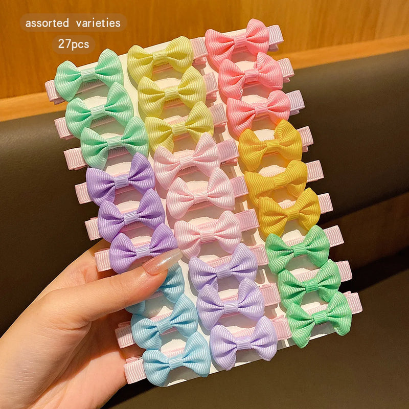 Barrettes à Nœuds Colorés