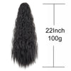 22-Inch Kinky Curly Clip-In Ponytail Extension