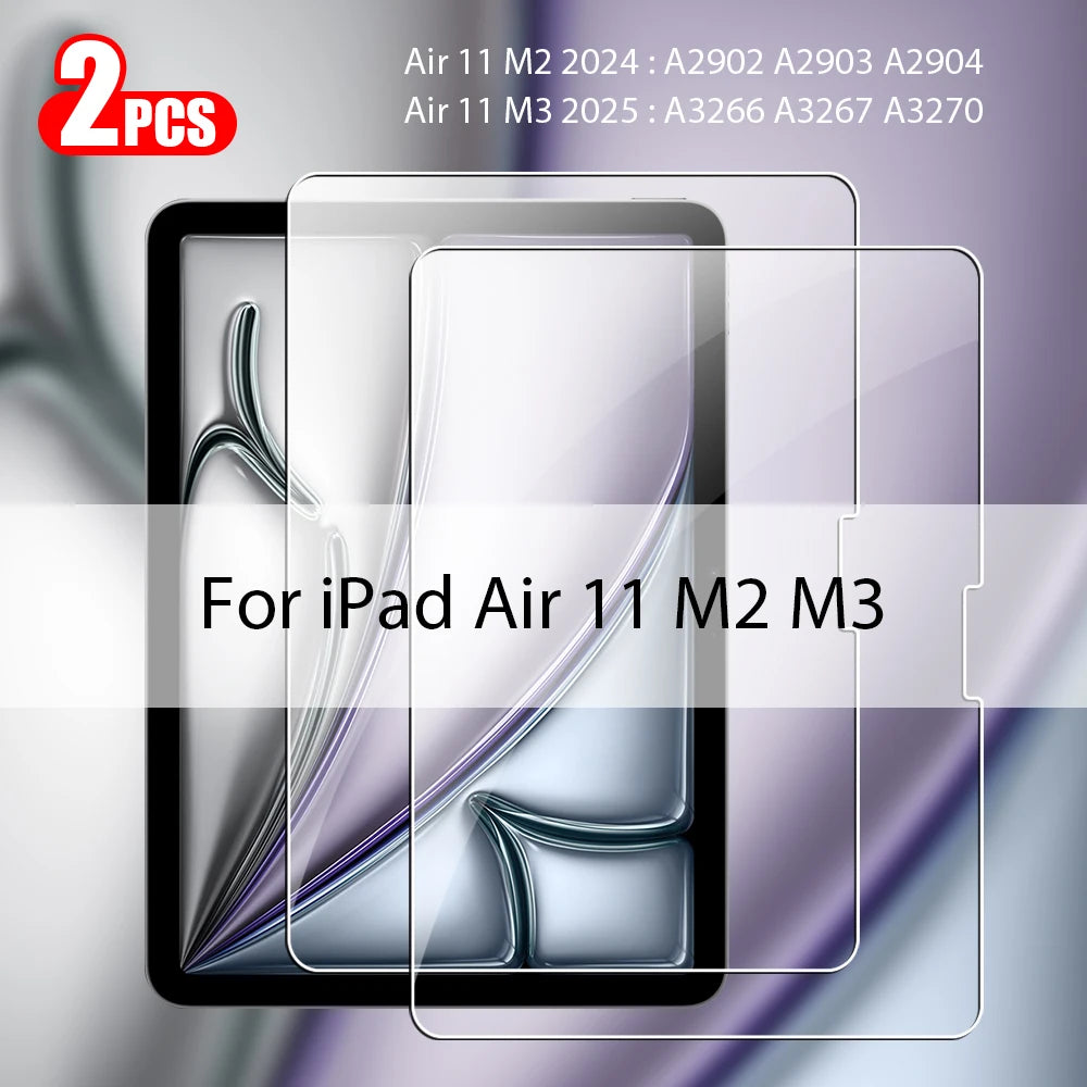 Premium Tempered Glass Screen Protector for iPad (2-Pack)