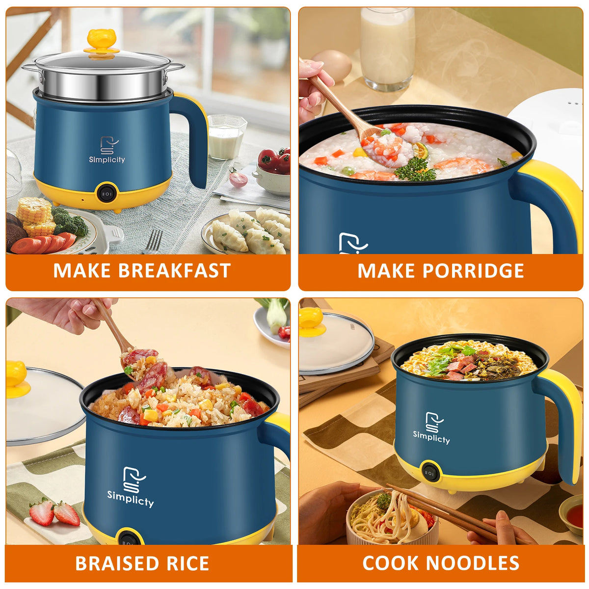 Electric Hot Pot with Dual Heat Control