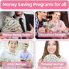 A5 Money Savings Challenge Binder with Cash Envelopes