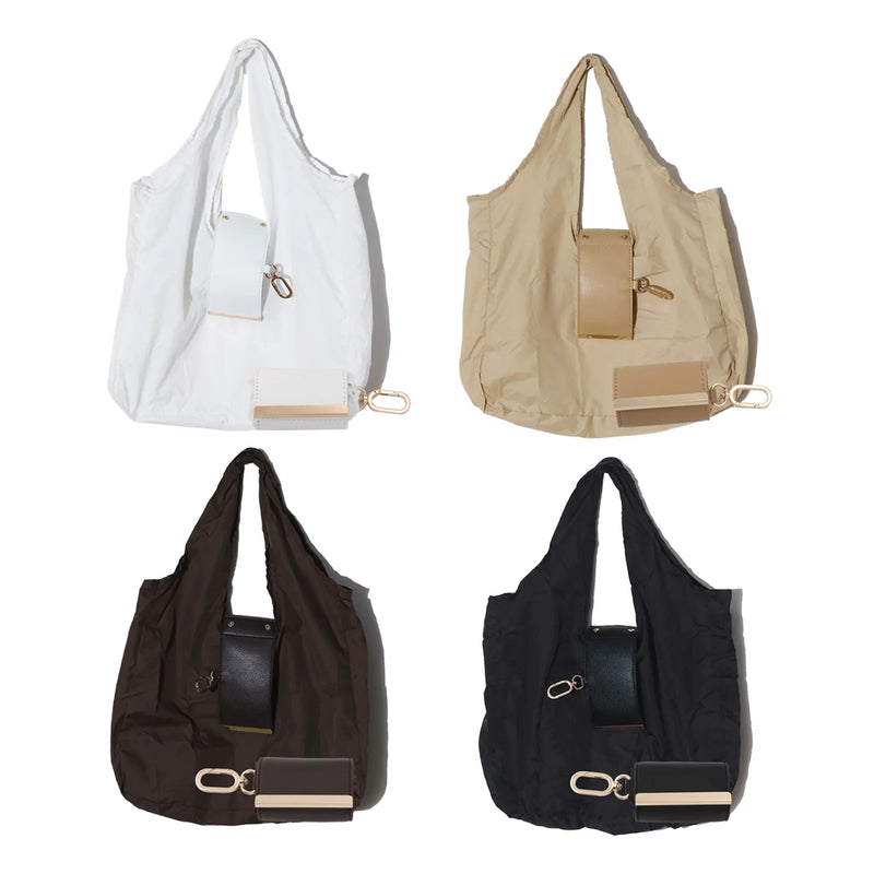 Large Canvas Tote Bag with Keychain Attachment