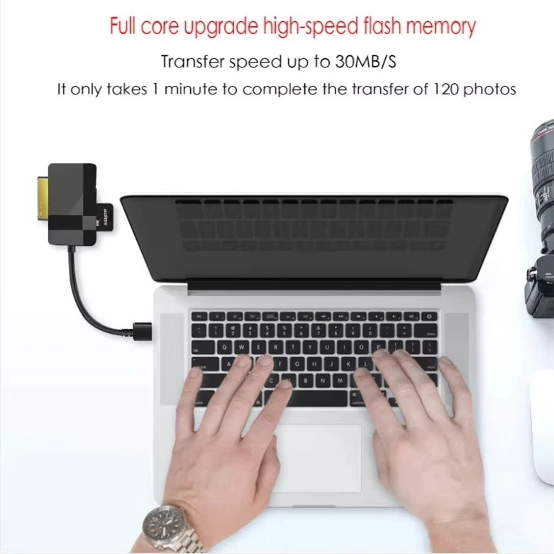 High-Speed MicroSD Memory Card with SD Adapter