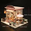 DIY Wooden Dollhouse Miniature Coffee Shop Model Kit