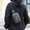 Oxford Sling Bag for Men with Zippered Phone Pocket