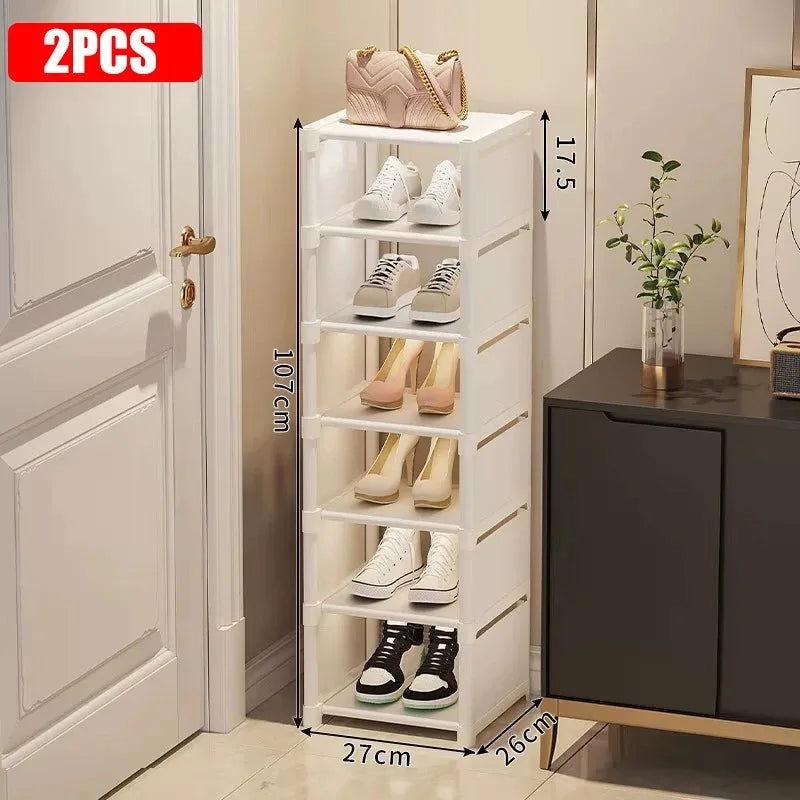 Stackable Fabric Shoe Rack
