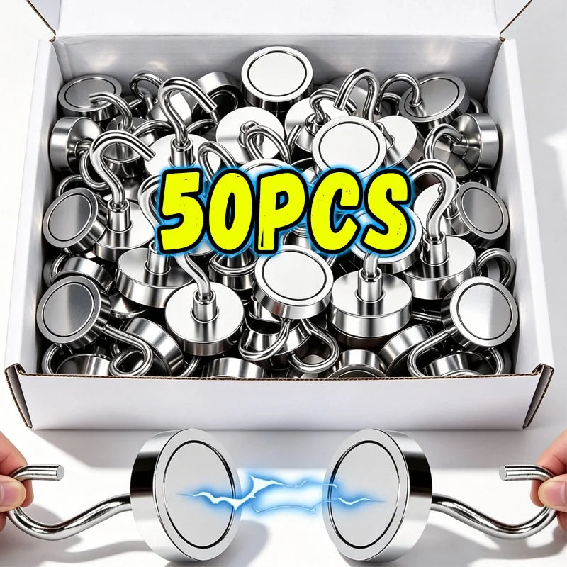 Heavy Duty Neodymium Magnet Hooks for Secure Hanging