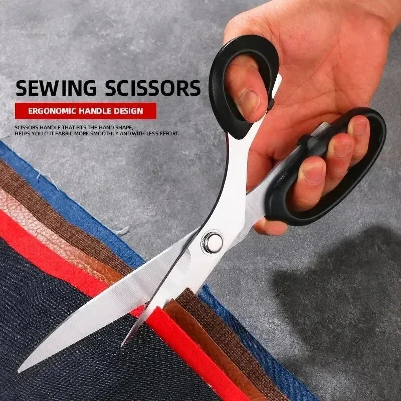Professional Heavy-Duty Shears for Fabric, Leather & Sewing