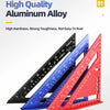 7-Inch Aluminum Alloy Triangle Ruler for Precision Marking