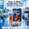 Car Windshield Oil Film Remover with Built-In Brush