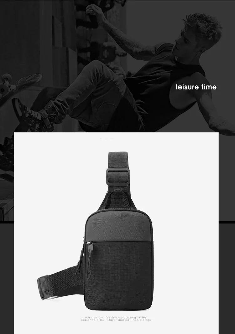 Men's Waterproof Crossbody Sling Bag